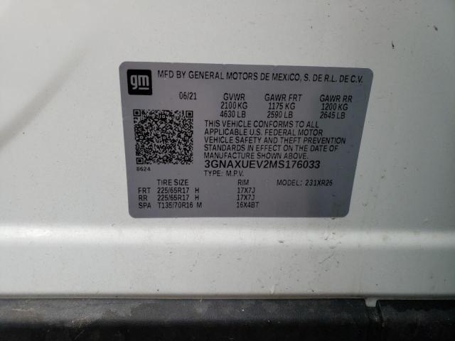 3GNAXUEV2MS176033 2021 CHEVROLET EQUINOX - Image 13