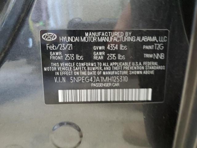 2021 Hyundai Sonata Se VIN: 5NPEG4JA1MH125310 Lot: 59424124