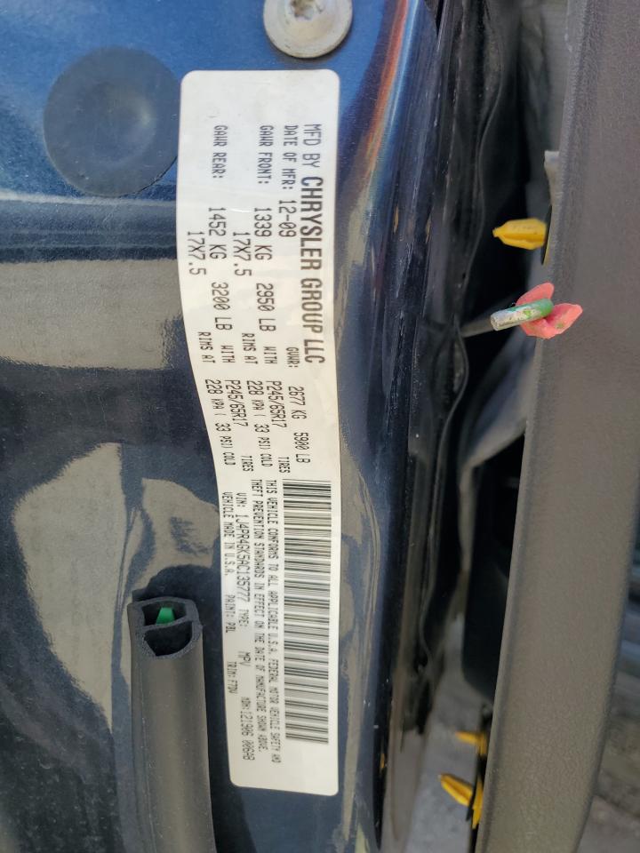 1J4PR4GK5AC135777 2010 Jeep Grand Cherokee Laredo