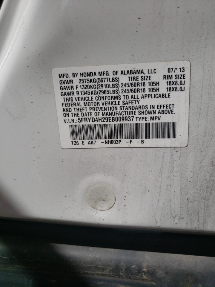 5FRYD4H29EB009937 2014 Acura Mdx