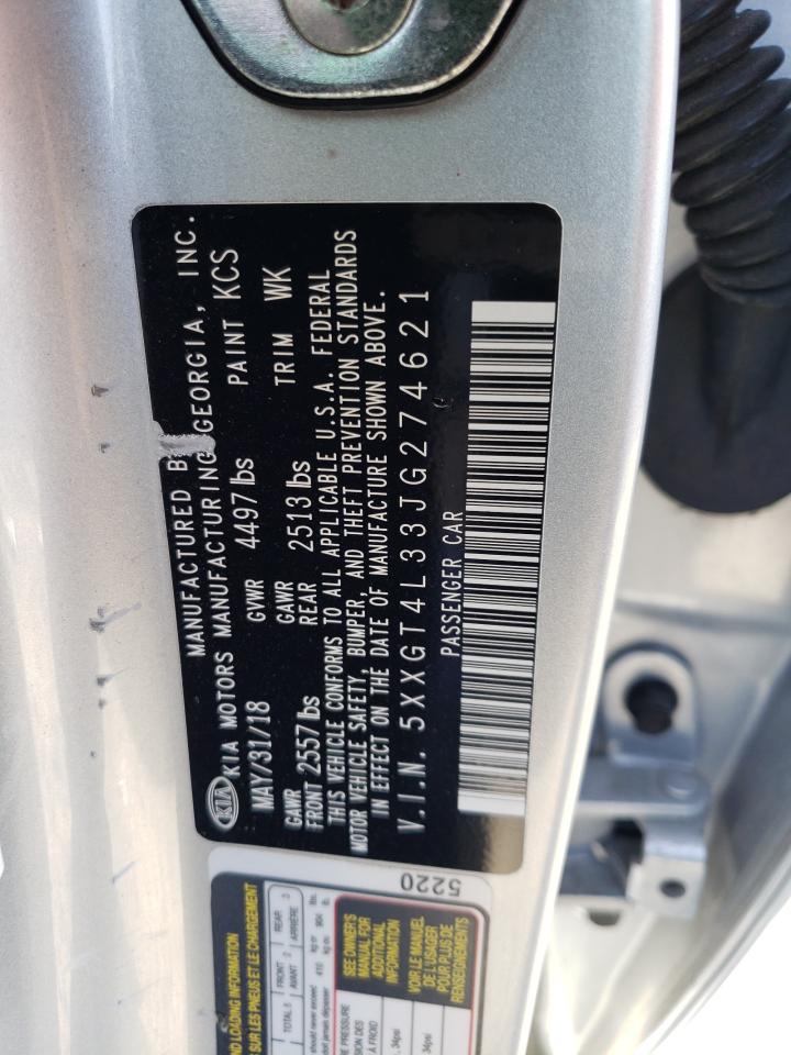 5XXGT4L33JG274621 2018 Kia Optima Lx