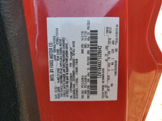 2007 Ford Mustang VIN: 1ZVFT84NX75328042 Lot: 59212624