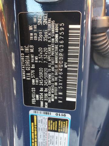 2023 Kia Telluride S VIN: 5XYP64GC3PG367595 Lot: 59956024