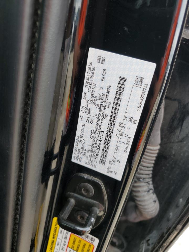 1FTFW1E54NFA11168 2022 Ford F150 Supercrew