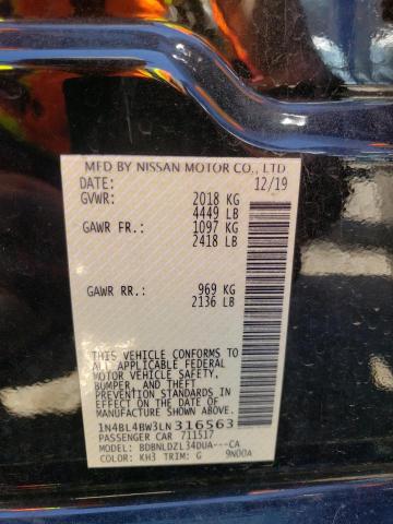 1N4BL4BW3LN316563 2020 Nissan Altima S 1N4BL4BW3LN316563 2020 Nissan Altima S