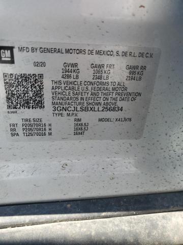 2020 CHEVROLET TRAX 1LT - 3GNCJLSBXLL256834