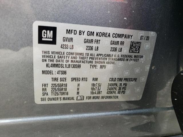 2020 Buick Encore Gx Select VIN: KL4MMDSL1LB130599 Lot: 59230494