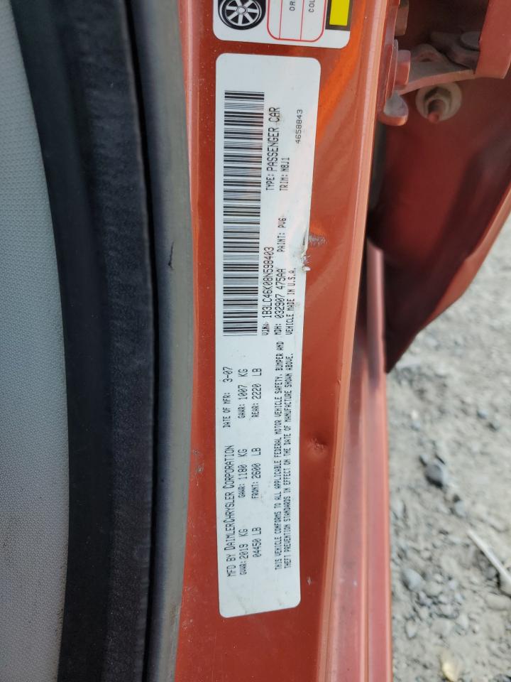 1B3LC46K08N598403 2008 Dodge Avenger Se