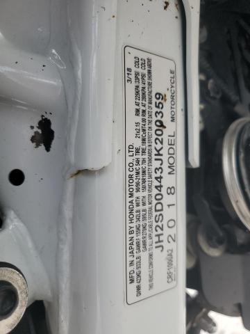 2018 HONDA CRF1000 A2 JH2SD0443JK200359