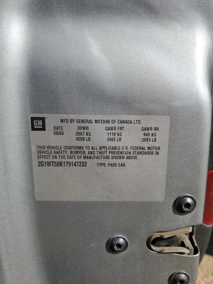 2G1WT58K179147232 2007 Chevrolet Impala Lt