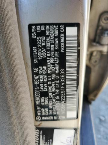 1996 Mercedes-Benz C 220 VIN: WDBHA22E9TF432638 Lot: 60377194