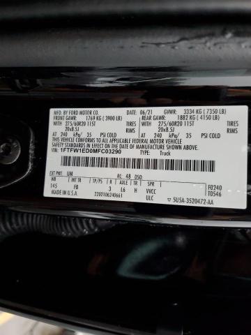 2021 FORD F150 SUPER - 1FTFW1ED0MFC03290