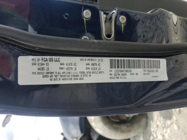 2015 Dodge Dart Sxt VIN: 1C3CDFBB4FD309169 Lot: 58551954