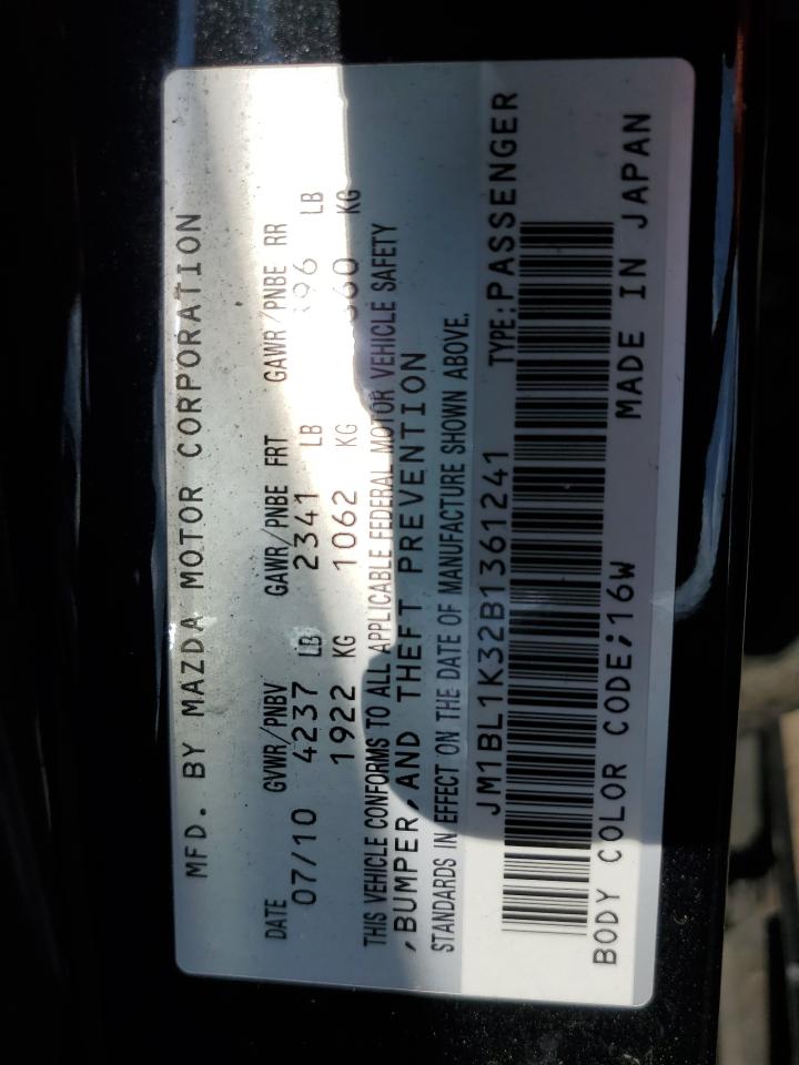 JM1BL1K32B1361241 2011 Mazda Speed 3