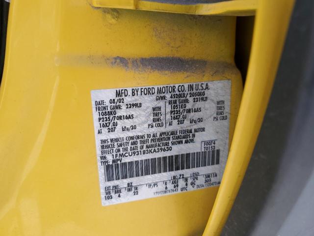 2003 Ford Escape Xlt VIN: 1FMCU93183KA39630 Lot: 59884104