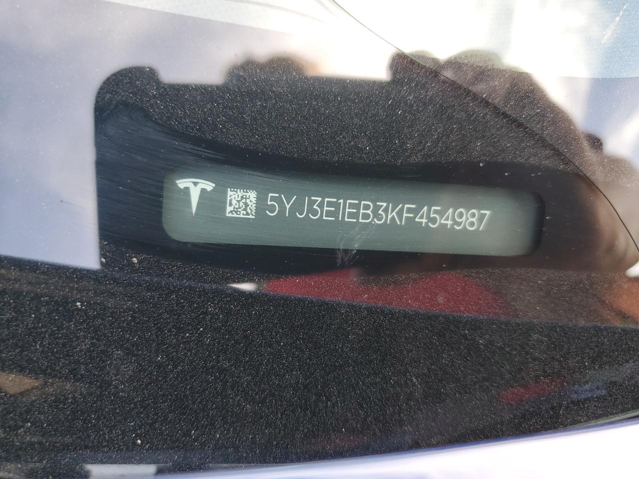 5YJ3E1EB3KF454987 2019 Tesla Model 3