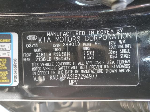 2011 Kia Soul + VIN: KNDJT2A21B7294977 Lot: 56827534