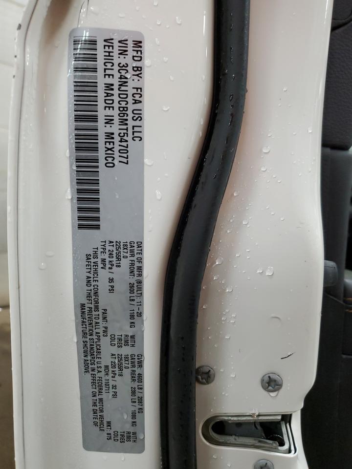 3C4NJDCB6MT547077 2021 Jeep Compass Limited