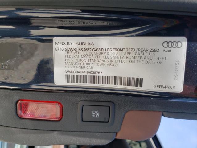 2017 AUDI A4 PREMIUM - WAUGNAF44HA039757