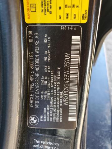 2009 BMW X3 xDrive30I VIN: WBXPC93439WJ25709 Lot: 57853874