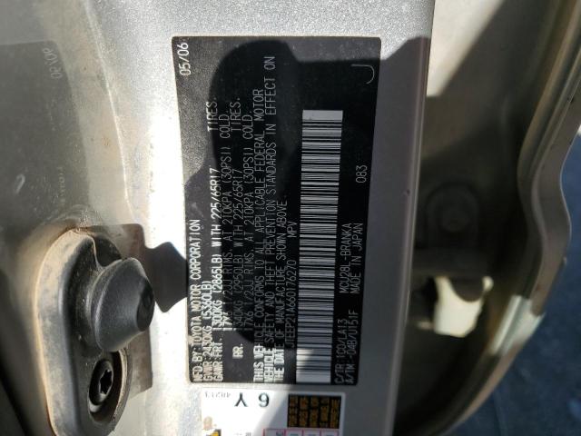 2006 Toyota Highlander Limited VIN: JTEEP21A660176270 Lot: 56896074