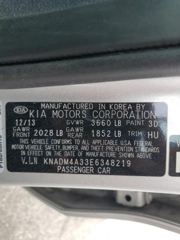 2014 Kia Rio Lx VIN: KNADM4A33E6348219 Lot: 59097064