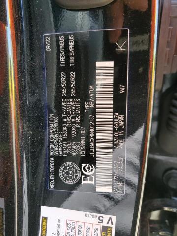 2022 LEXUS LX 600 ULT JTJLBACX4N4012137