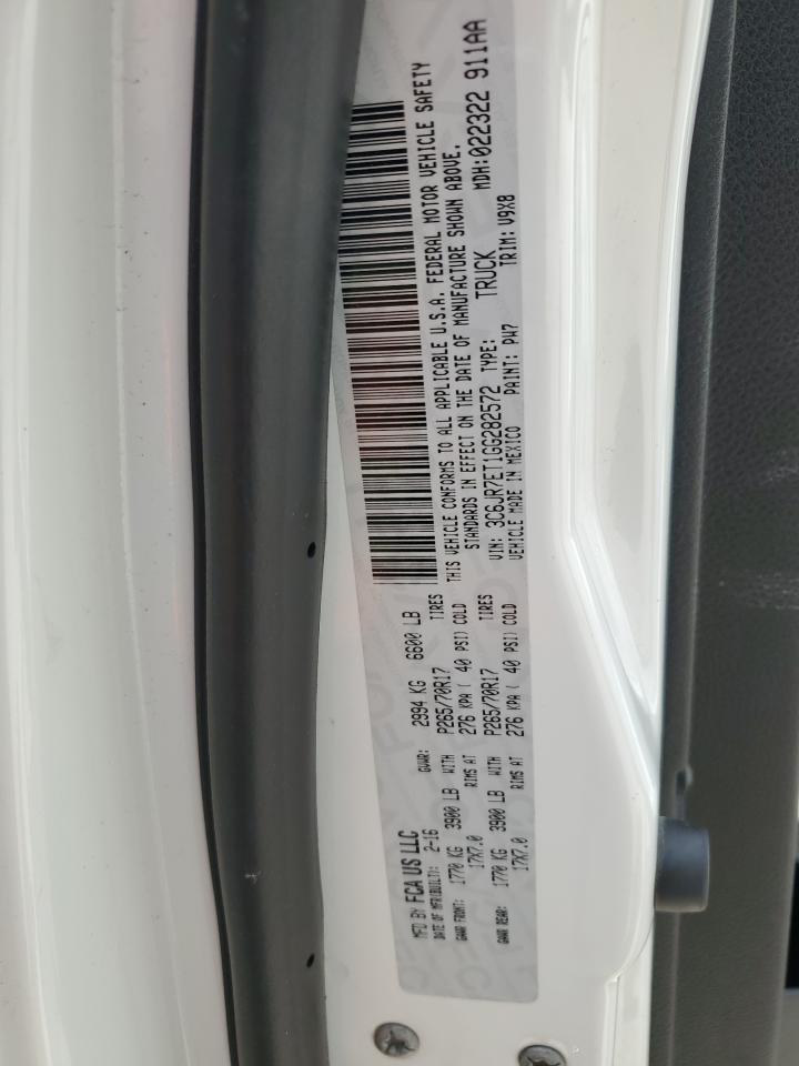 3C6JR7ET1GG282572 2016 Ram 1500 Slt