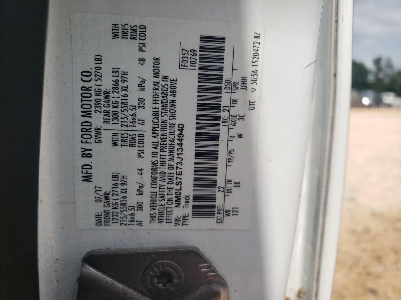 NM0LS7E73J1344940 2018 Ford Transit Connect Xl