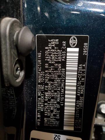 2021 TOYOTA CAMRY SE - 4T1G11AK3MU423568