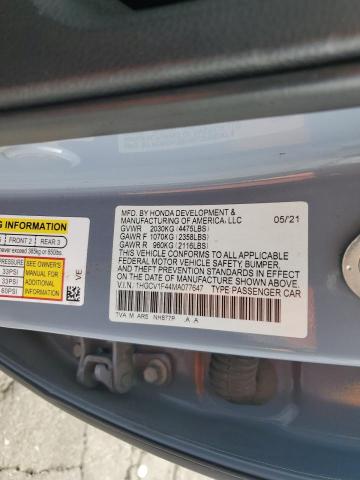 2021 Honda Accord Sport Se VIN: 1HGCV1F44MA077647 Lot: 57894824