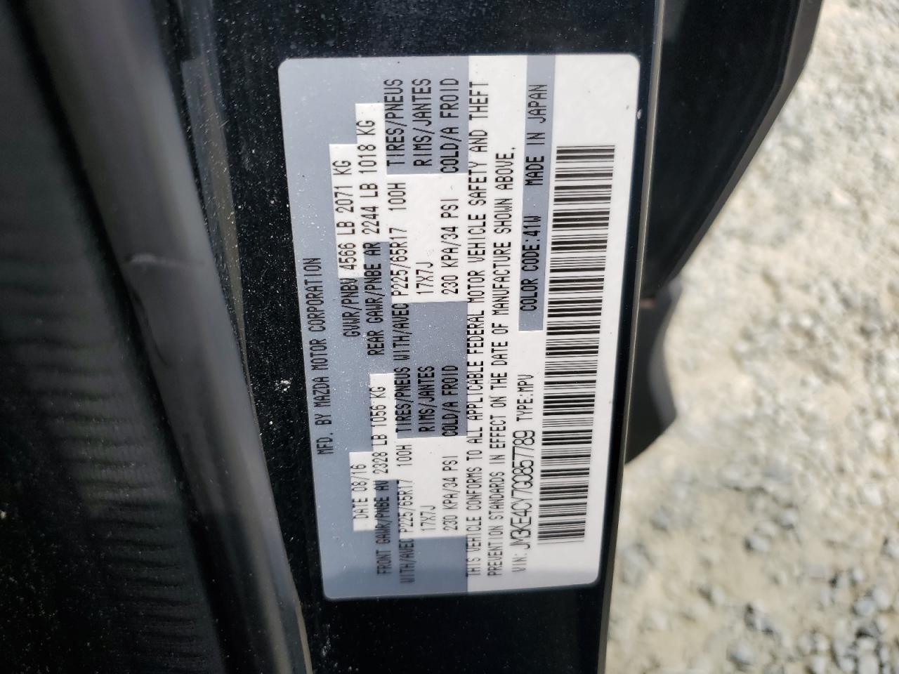 JM3KE4CY7G0857789 2016 Mazda Cx-5 Touring