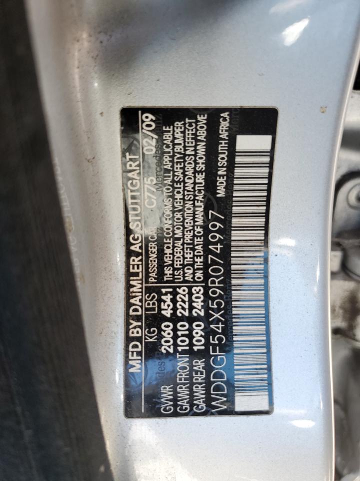 WDDGF54X59R074997 2009 Mercedes-Benz C 300