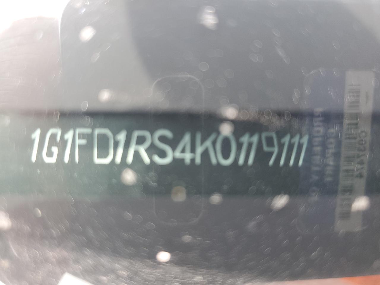 1G1FD1RS4K0119111 2019 Chevrolet Camaro Lt