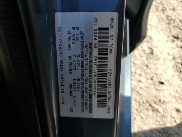 VIN JM1GJ1V65E1153148 2014 Mazda 6, Touring no.13