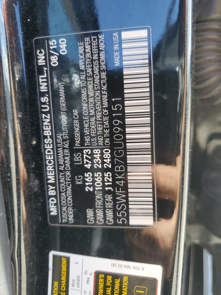 55SWF4KB7GU099151 2016 Mercedes-Benz C 300 4Matic