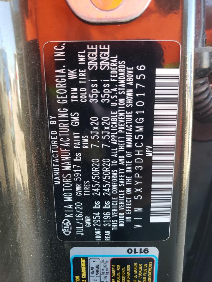 5XYP3DHC5MG101756 2021 Kia Telluride Ex