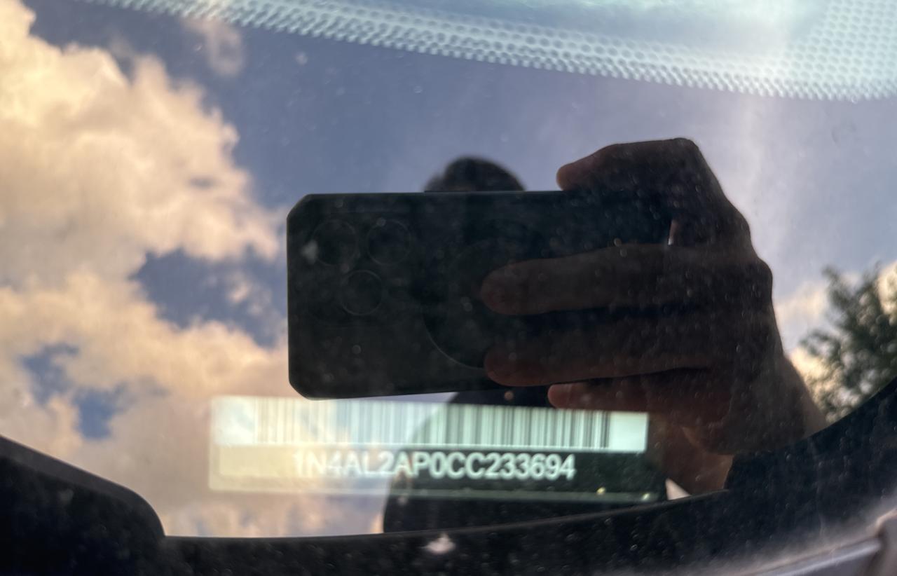 2012 Nissan Altima Base vin: 1N4AL2AP0CC233694