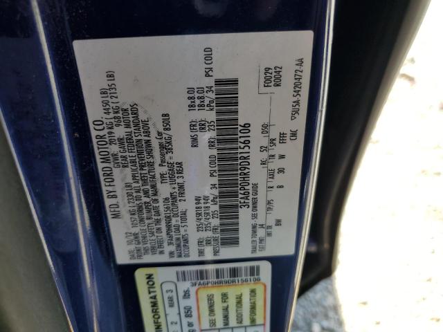 VIN 3FA6P0HR9DR156106 2013 Ford Fusion, SE no.12