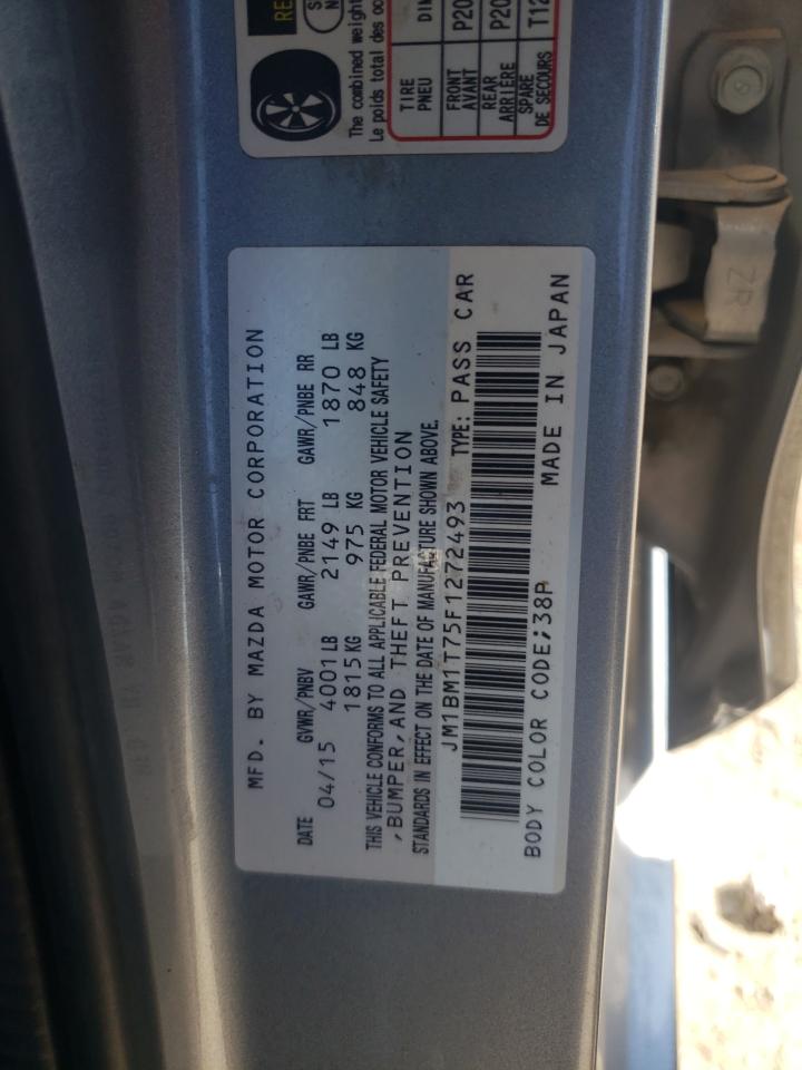 JM1BM1T75F1272493 2015 Mazda 3 Sv