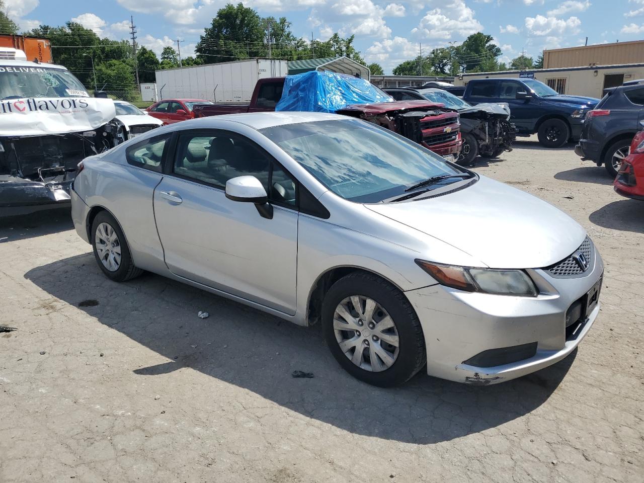 Lot #2624128140 2012 HONDA CIVIC LX