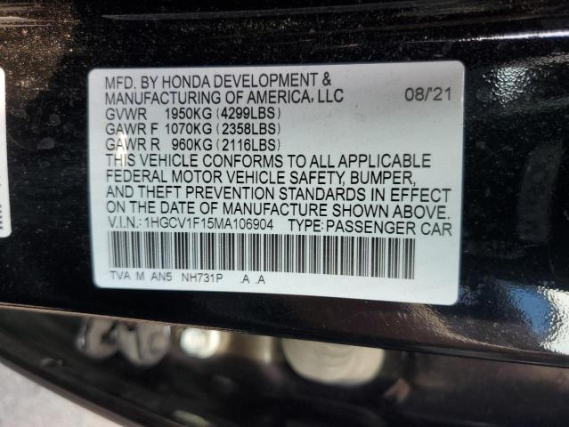 2021 HONDA ACCORD LX - 1HGCV1F15MA106904