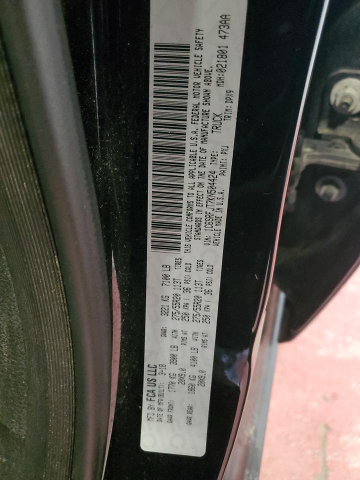 1C6SRFJT7KN504424 2019 Ram 1500 Laramie