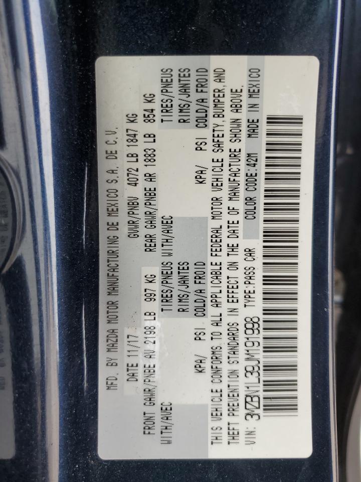 3MZBN1L39JM191998 2018 Mazda 3 Touring