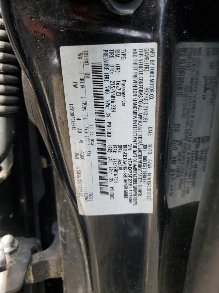 1FADP3F23EL117896 2014 Ford Focus Se