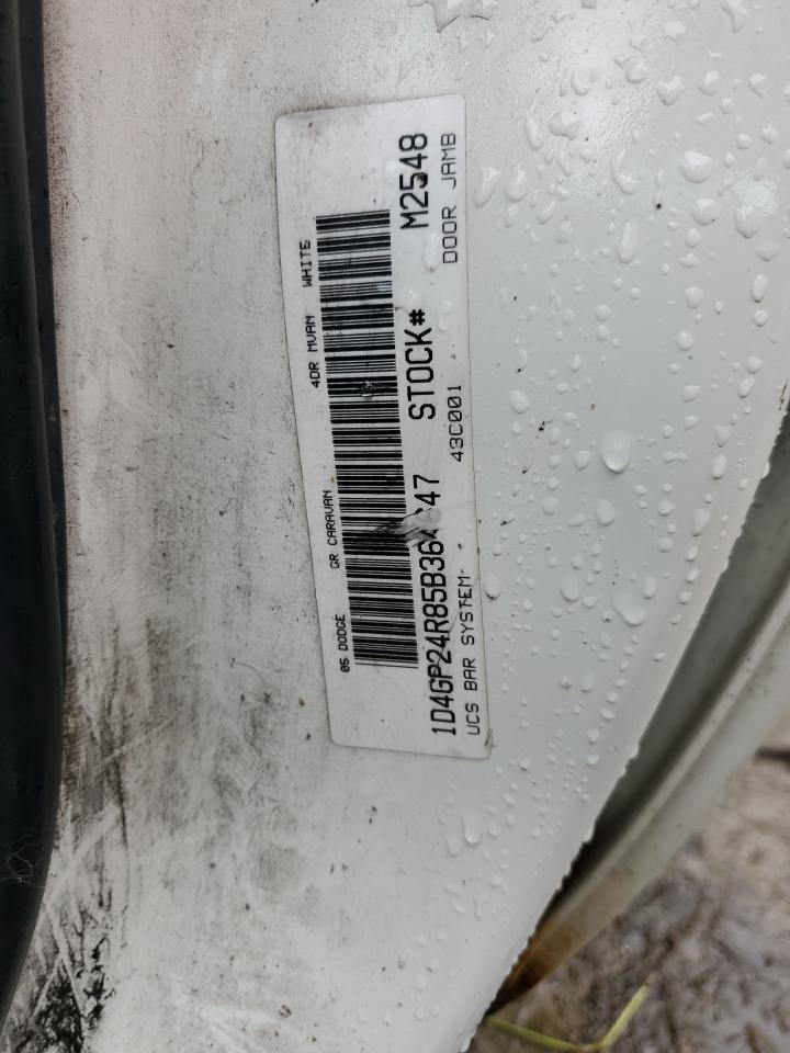 1D4GP24R85B364647 2005 Dodge Grand Caravan Se