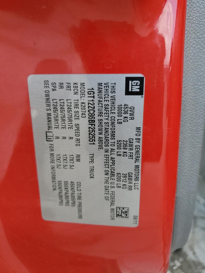 1GT12ZC86BF252551 2011 GMC Sierra K2500 Heavy Duty