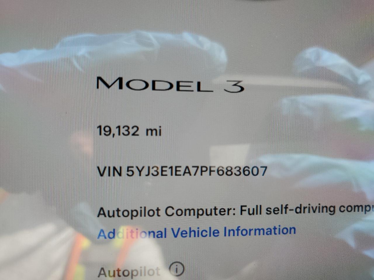 5YJ3E1EA7PF683607 2023 Tesla Model 3