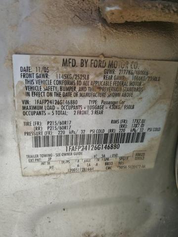 2006 FORD FIVE HUNDR #3310523084