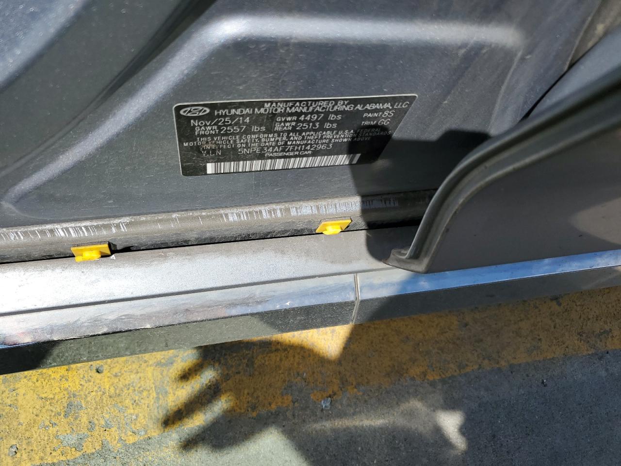 5NPE34AF7FH142963 2015 Hyundai Sonata Sport